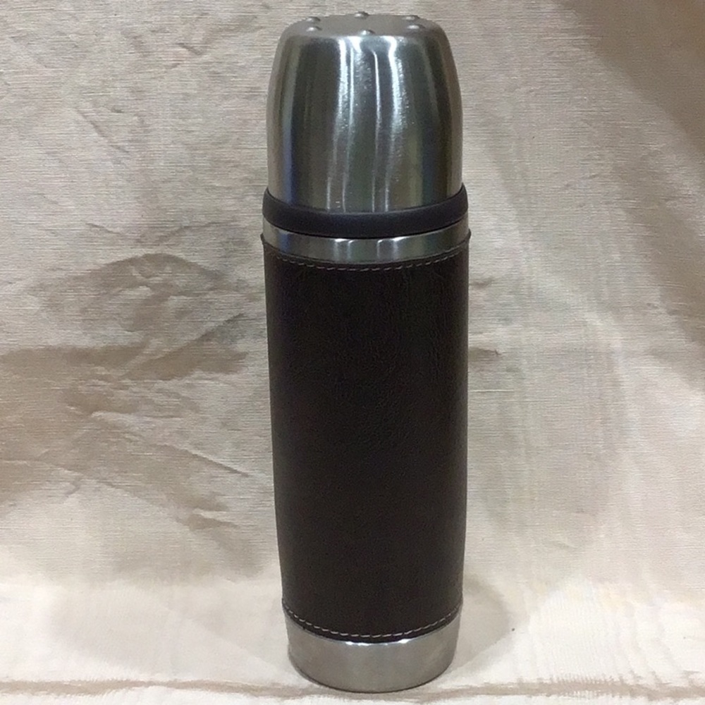 Barnes and Noble’s leather wrapped thermos